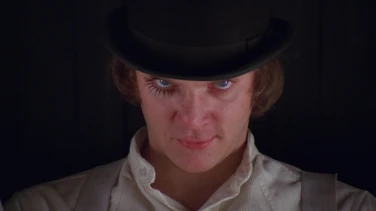 A Clockwork Orange film trailer button
