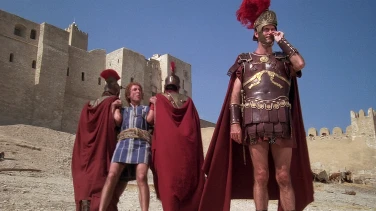 Monty Python's Life of Brian film trailer button