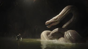 The Mandalorian and Grogu film trailer button