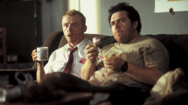 Shaun of the Dead film trailer button