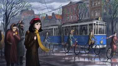 Wo ist Anne Frank film trailer button