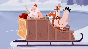 Weihnachten der Tiere film trailer button