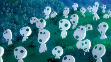Princess Mononoke film trailer button