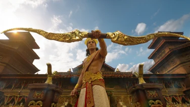 Ramayana: Rise of a Legend film trailer button